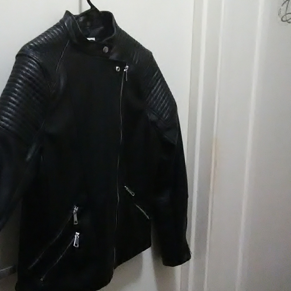 Faux leather jacket